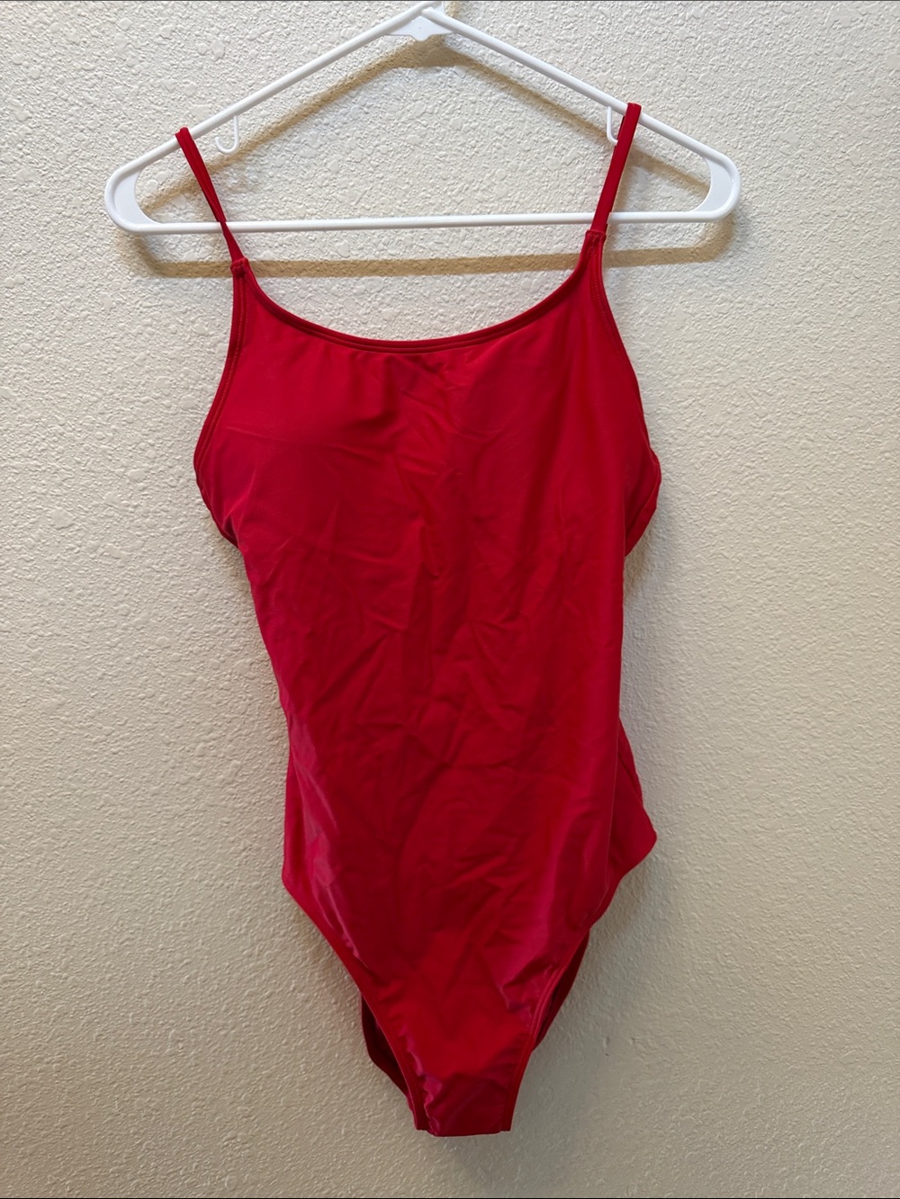 Quince Red Scoop One-Piece Swimsuit
